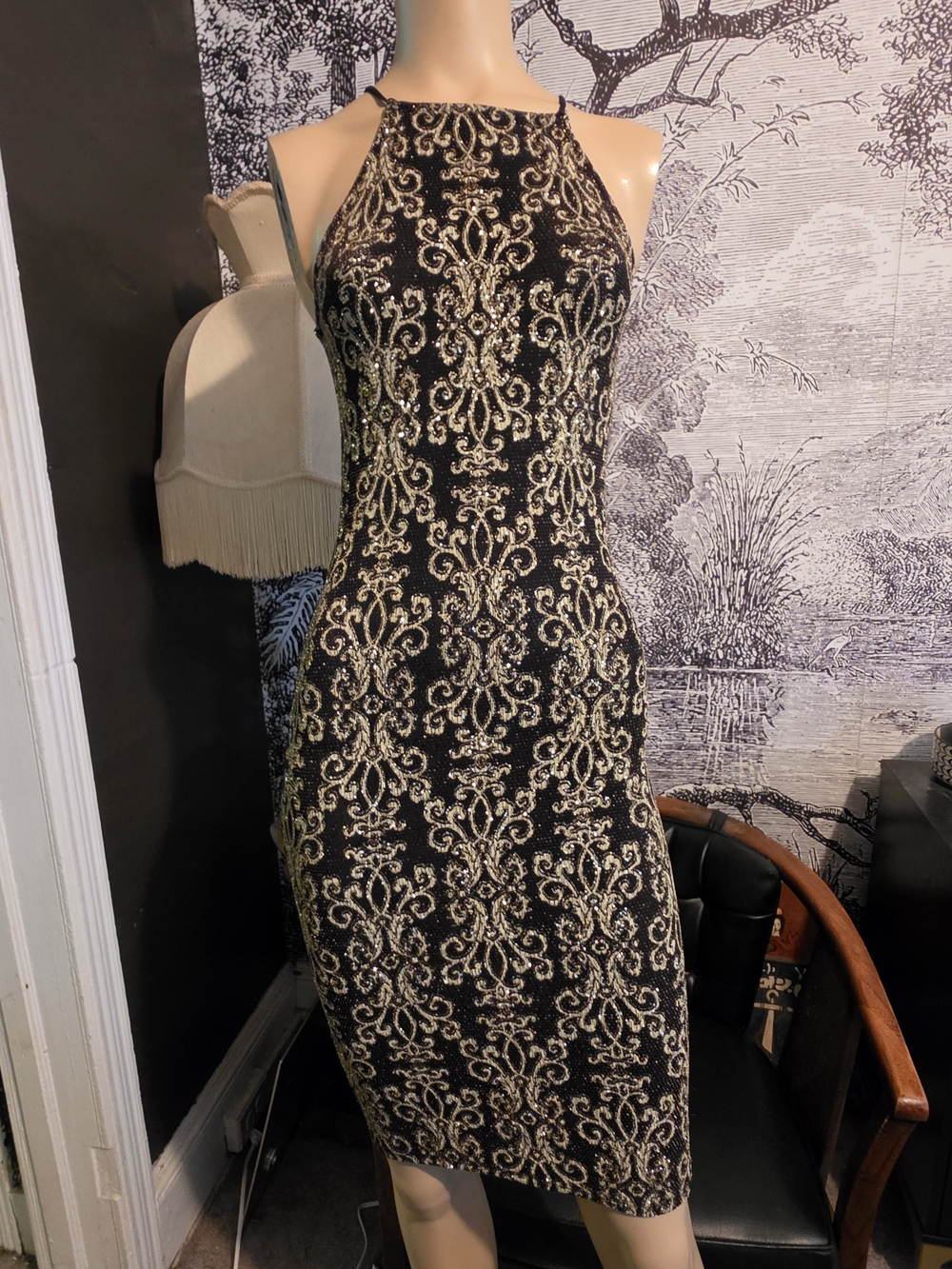 Stunning January 7 USA Halter Bodycon Mini Dress